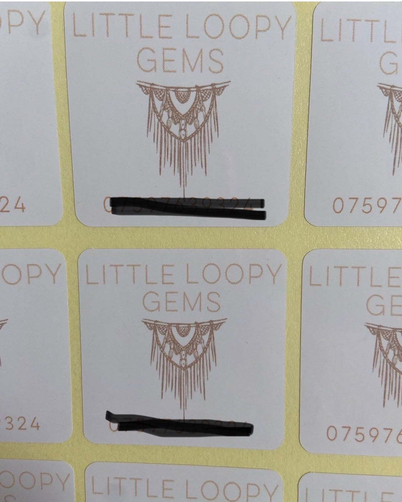 Business logo stickers